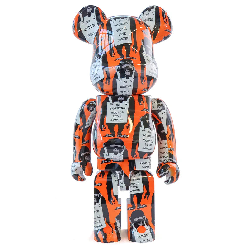 Bearbrick Banksy - Monkey Sign 1000% | Memento Mori