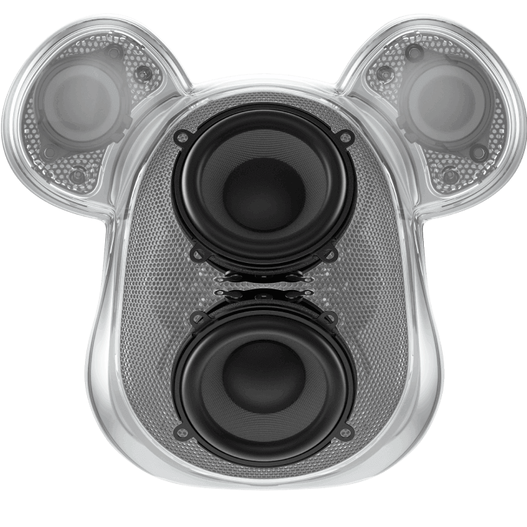 Bearbrick Audio Medicom Toy x Rinaro - enceinte portable bleutooth - Woofers