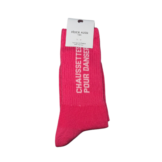 Chaussettes fuchsias pour femme Pour Danser Félicie Aussi 36/40