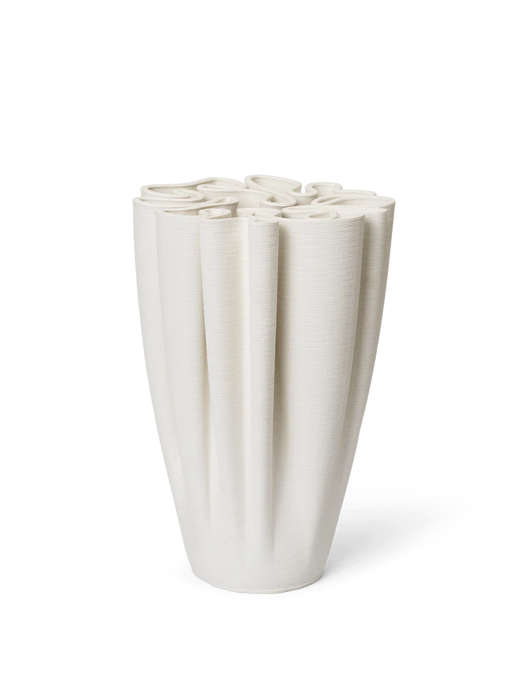 Vase Dédali  Ferm Living en céramique imprimé 3D