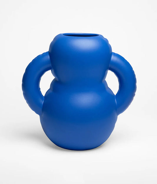 Vase en céramique bleu indigo - Home Studyo