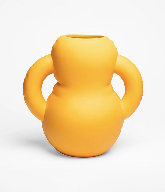 Vase Yolk jaune en céramique - Home Studyo