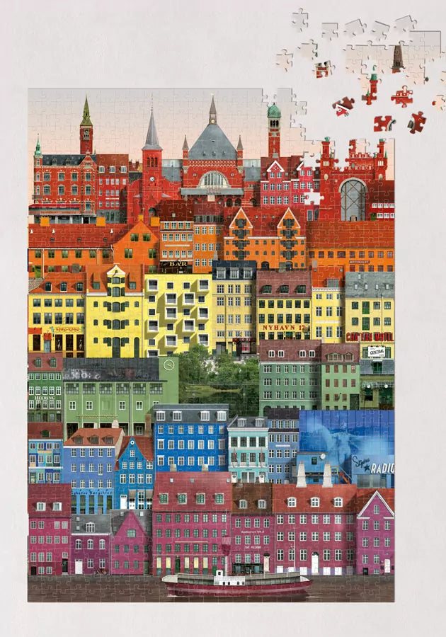 Martin Schwartz puzzle Copenhagen rainbow 1000 pièces