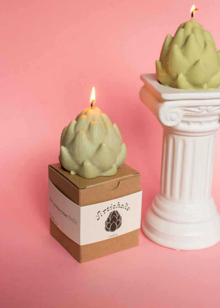 Bougie Artichoke Parfumé au néroli, au jasmin et à la fleur d'oranger - Nata Concept Store