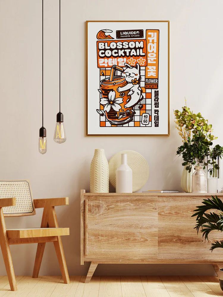 Blossom Cocktail - Affiche 30x40cm - Paiheme Studio