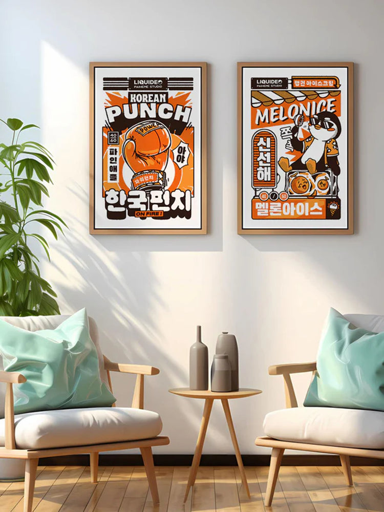 Korean Punch - Affiche30x40cm -Paiheme Studio