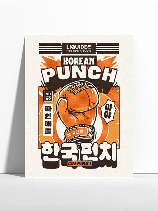 Korean Punch - Affiche30x40cm -Paiheme Studio