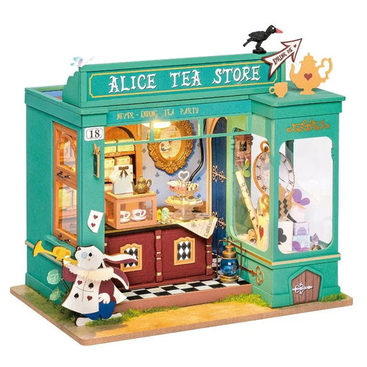 Alice's Tea Store Rolife - Maison miniature à monter soi-même modèle salon de thé d'Alice aux pays des merveilles 