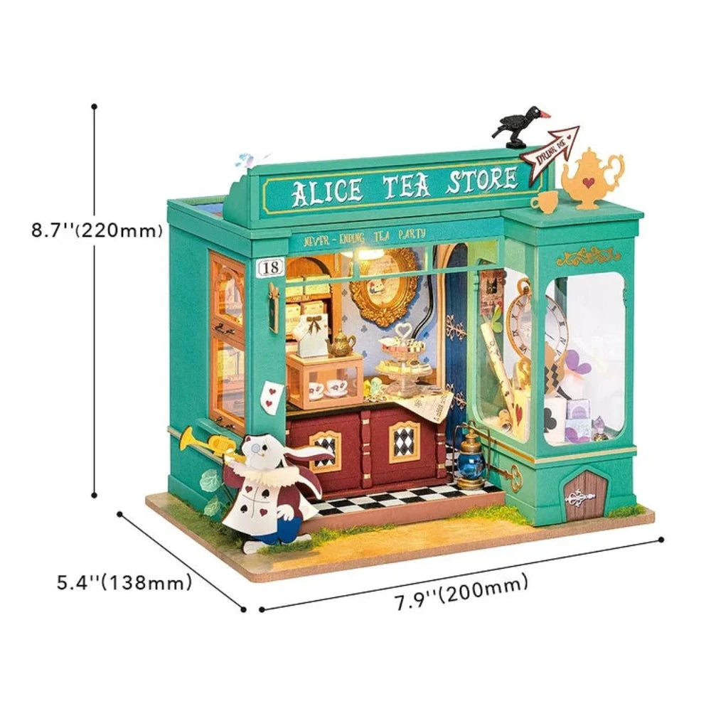 Alice's Tea Store Rolife - Maison miniature à monter soi-même modèle salon de thé d'Alice aux pays des merveilles