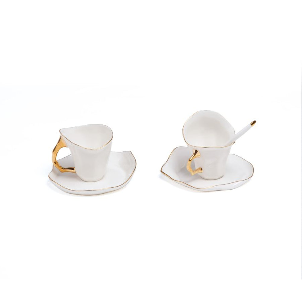 Set de 2 Tasses à café collection Meltdown en porcelaine - Seletti