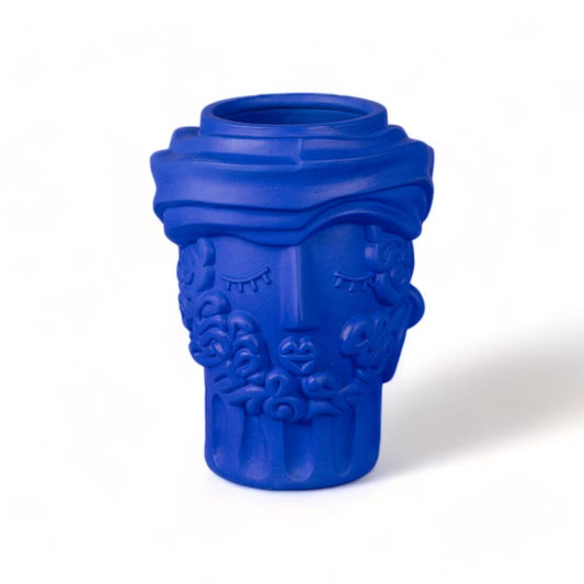 Man Magna Graecia Seletti - Vase homme en terracotta bleu Cobalt