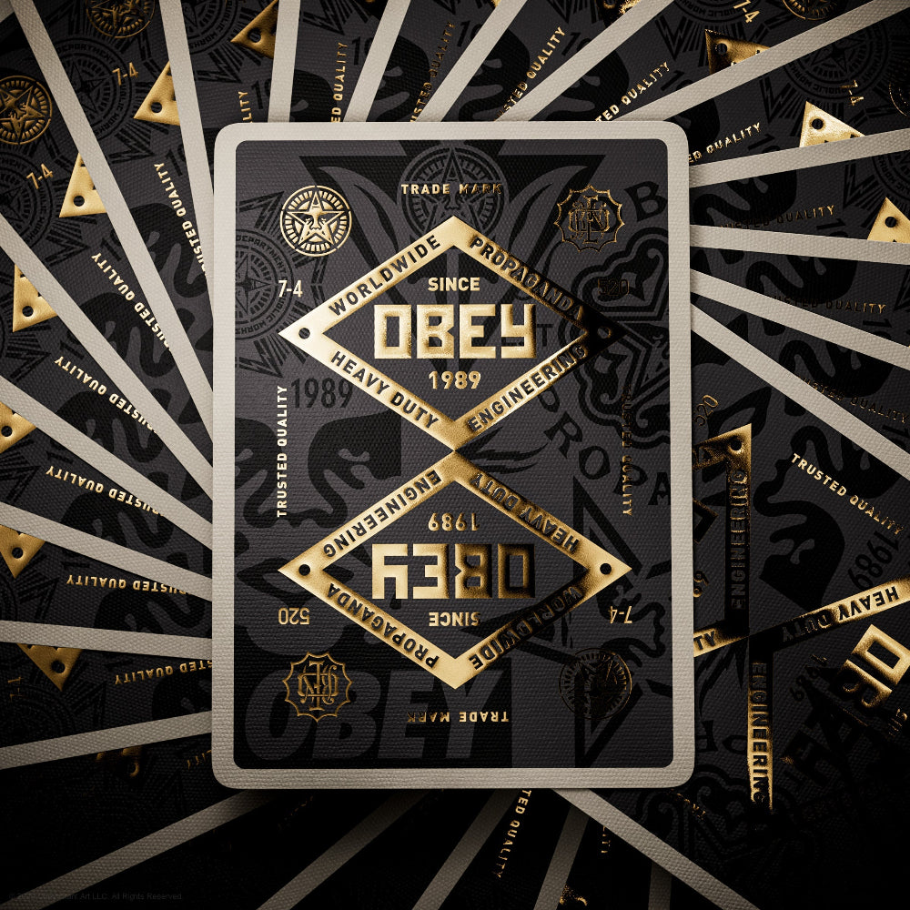 jeu de cartes Gold Obey - Theory 11