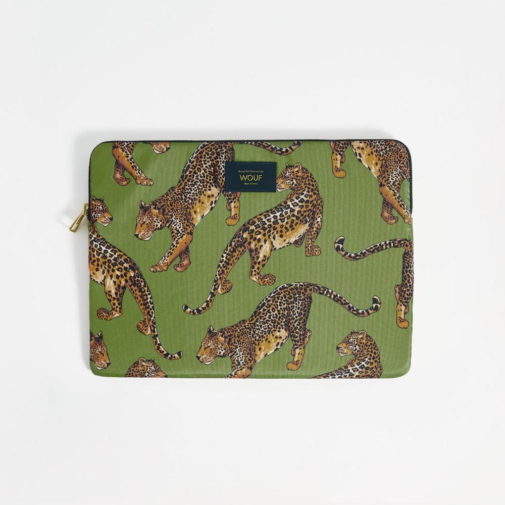 Wouf housse de protection collection Olive Léopard avec son motif animal