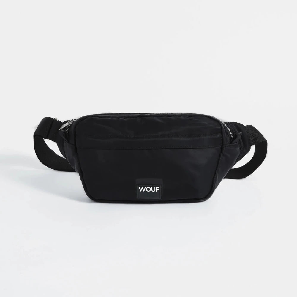 Wouf sac banane collection Oslo avec sa couleur unie noire