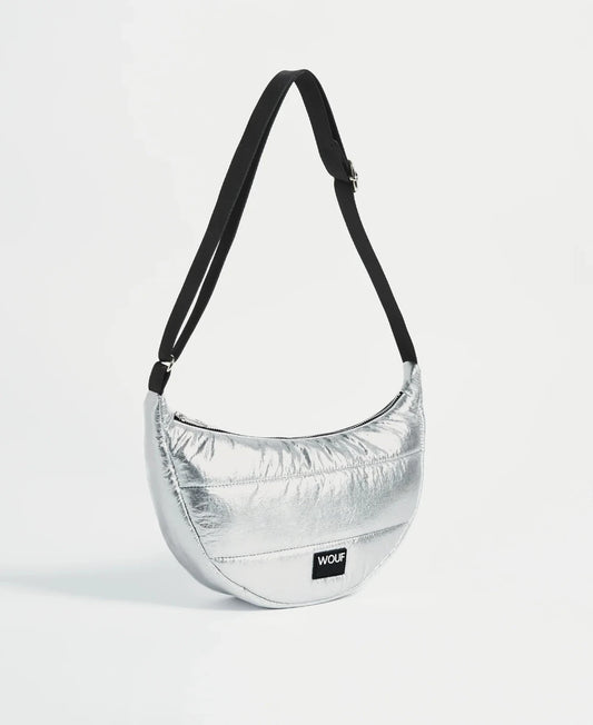 Wouf sac à bandoulière collection Silver Glossy avec son effet métallisé 