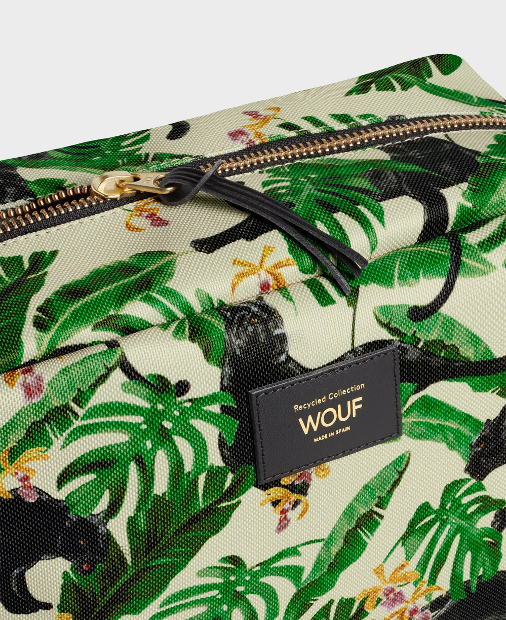 Wouf collection Yucata grande trousse de toilette avec son motif sauvage