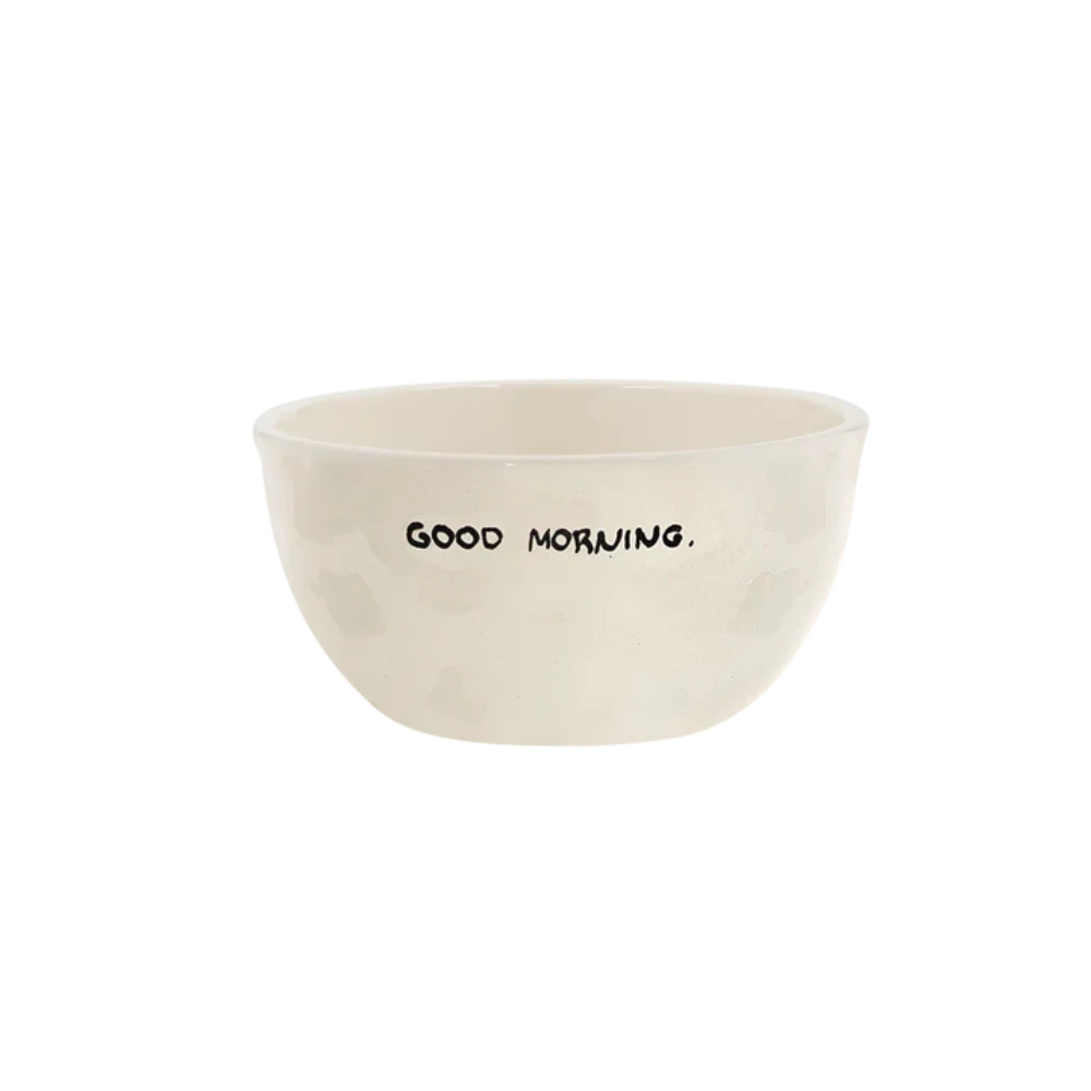 Good Morning -  Bol en céramique avec typo manuscrite - Anna+nina