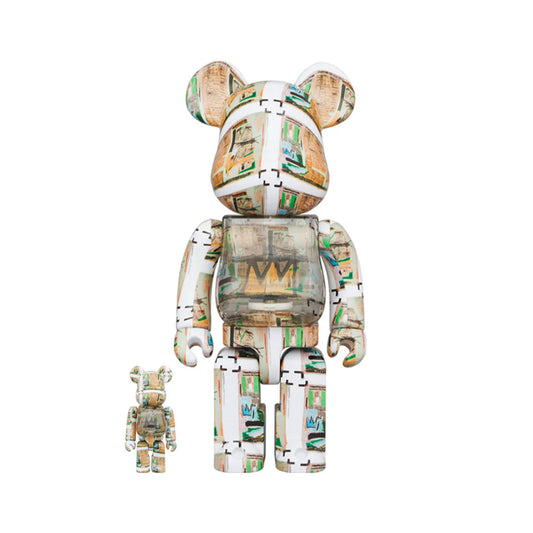 Bearbrick Basquiat King Pleasure  - 100 + 400 %-medicomt toy