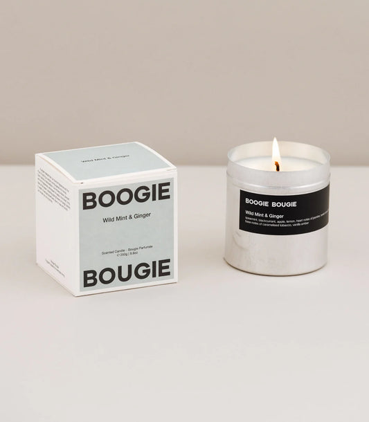 Menthe Sauvage et Gingembre - Bougie Parfumée - Boogie Bougie