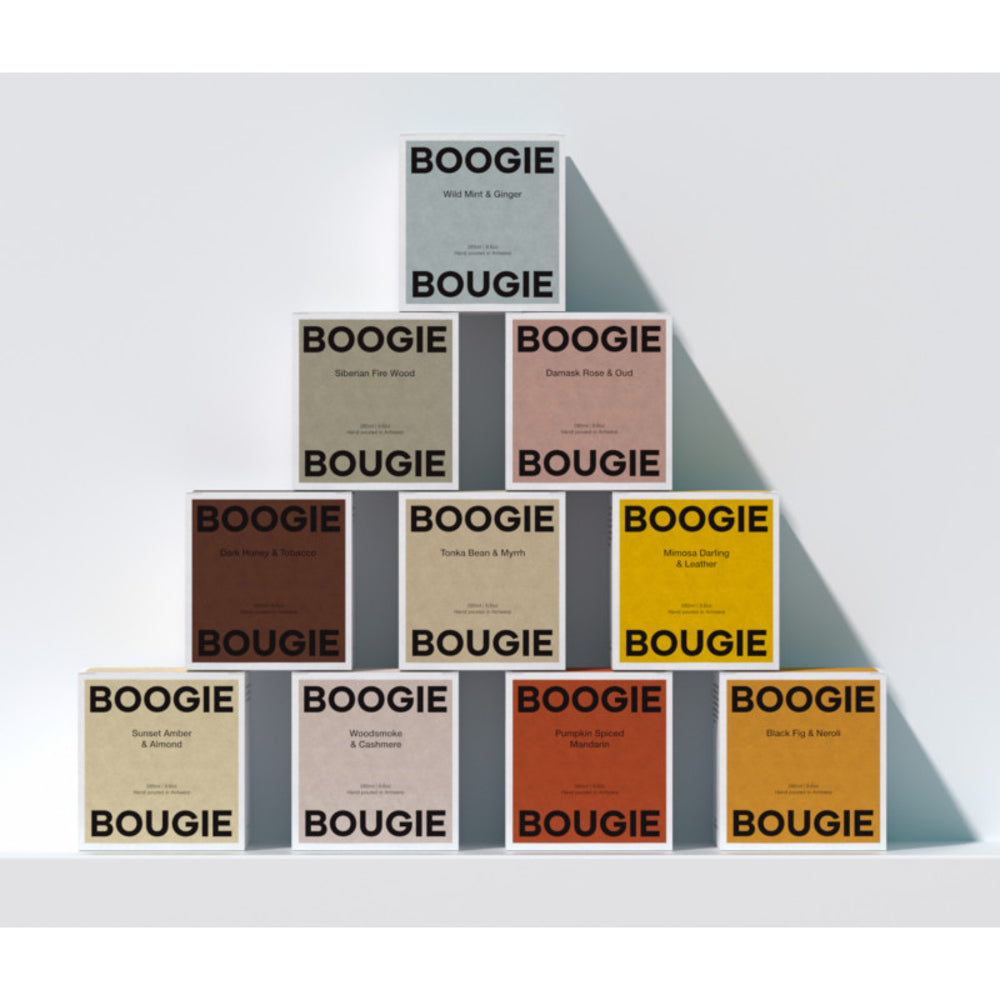 Miel Noir et Tabac - Bougie Parfumée - Boogie Bougie