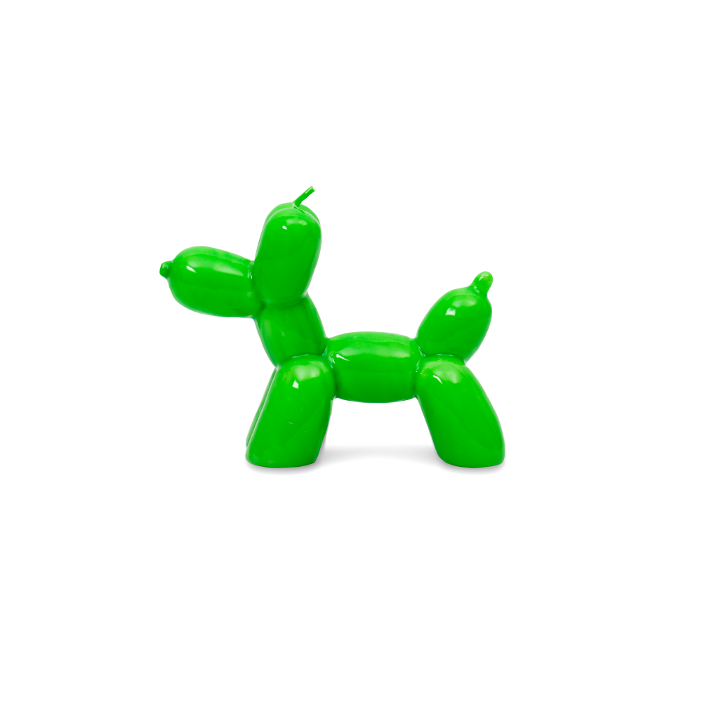 Bougie Balloon Dog Vert - Helio Ferretti