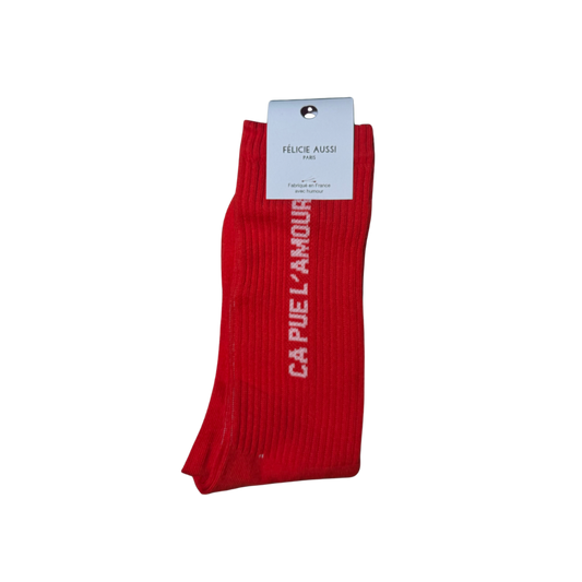 Chaussettes coquelicot pour homme Çà Pue l'Amour Félicie Aussi 40/45