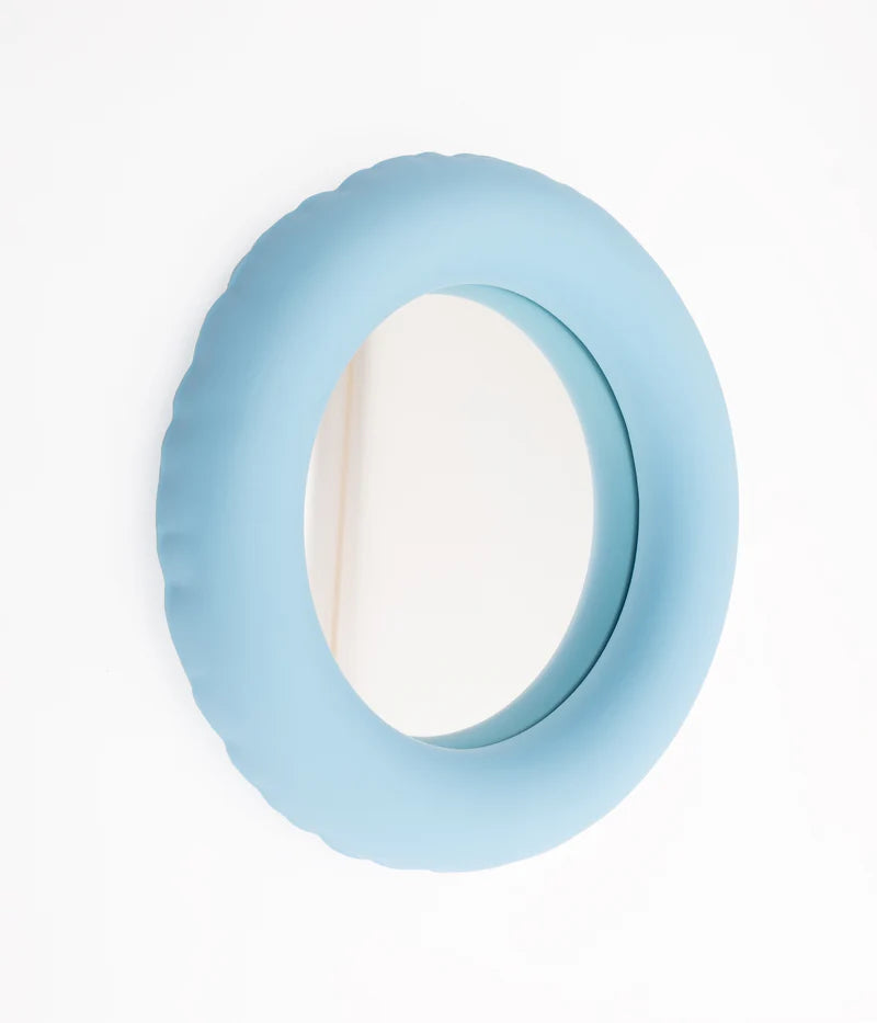 Miroir Joyce en céramique bleu ciel - Home Studyo