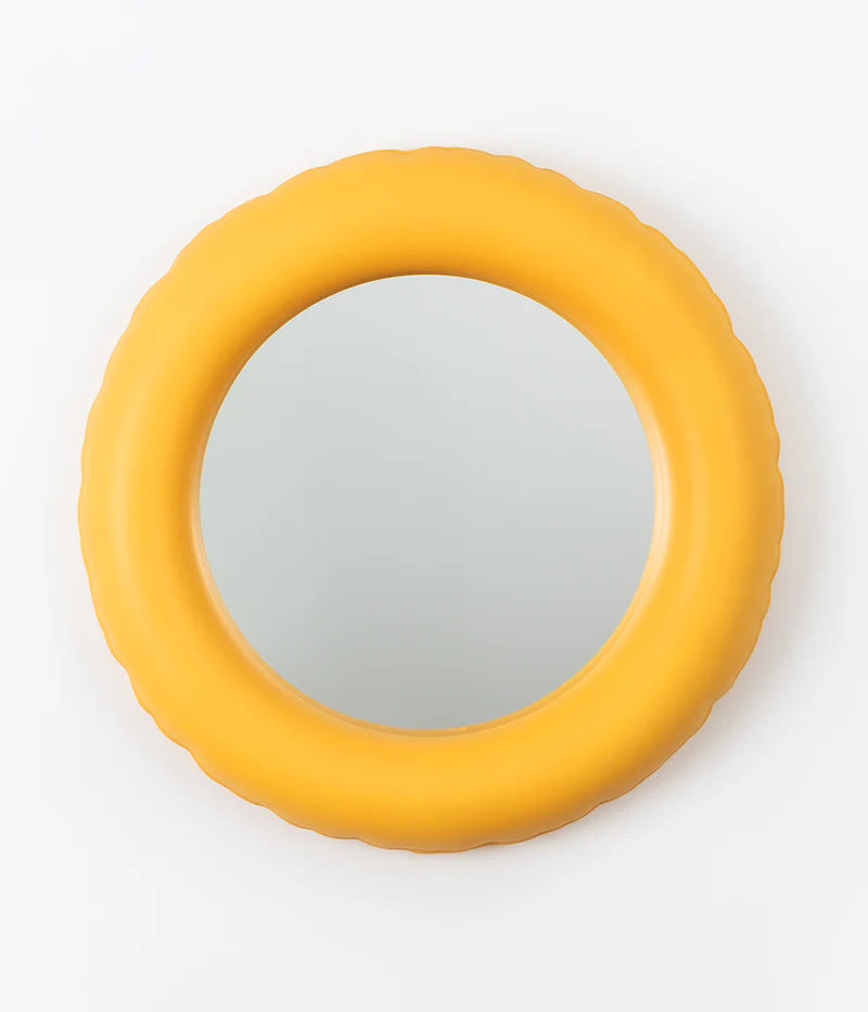 Miroir Joyce en céramique jaune - Home Studyo