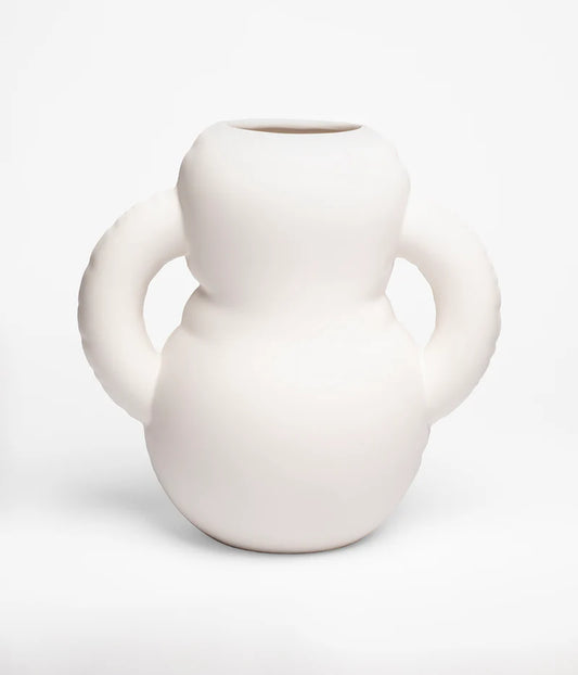 Vase Bone en céramique blanc - Home Studyo