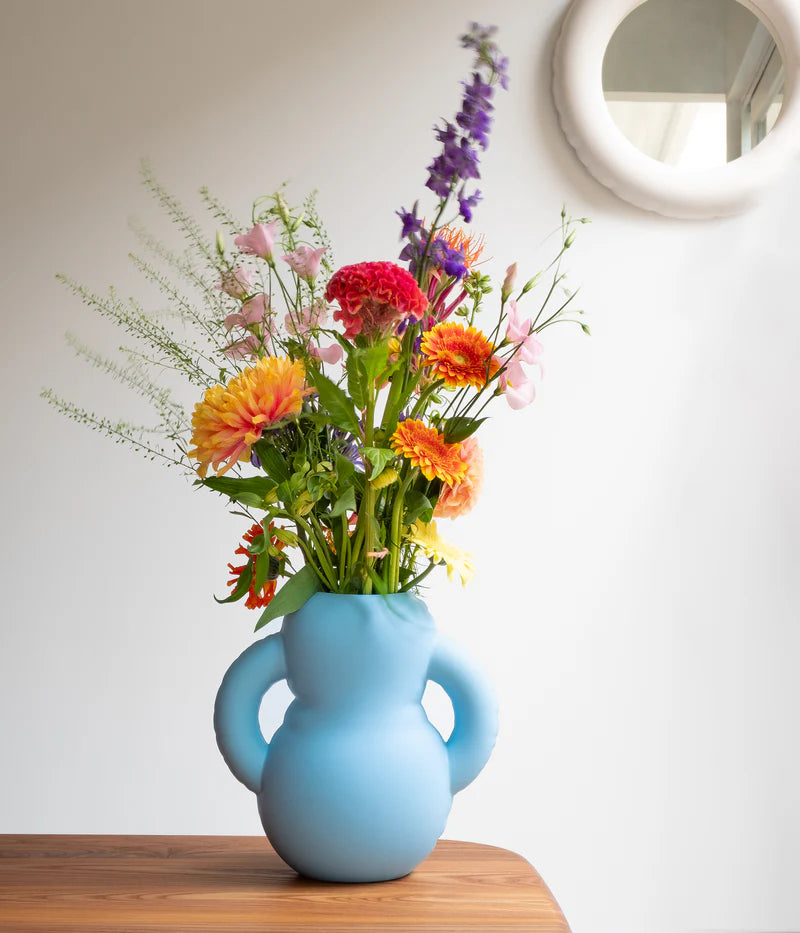 Vase Sky Blue en céramique Bleu Ciel - Home Studyo