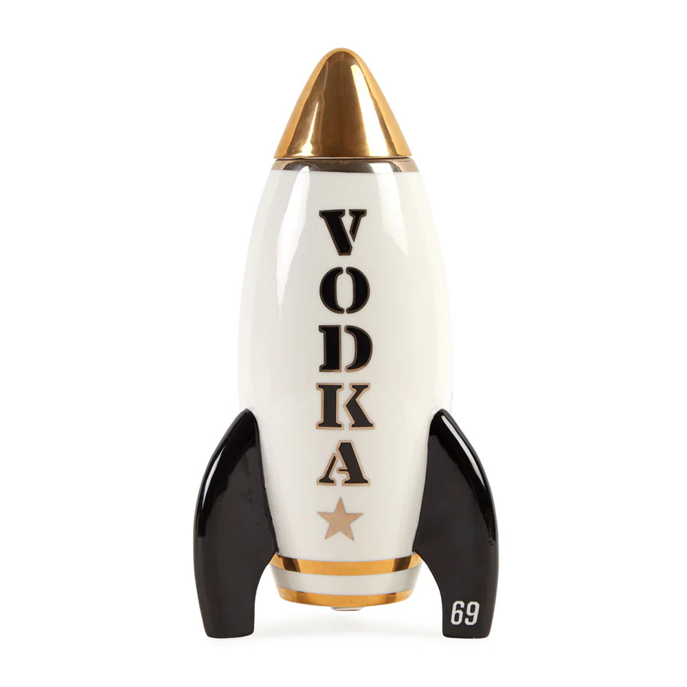 Carafe en porcelaine blanche Vodka rocket - Jonathan Adler