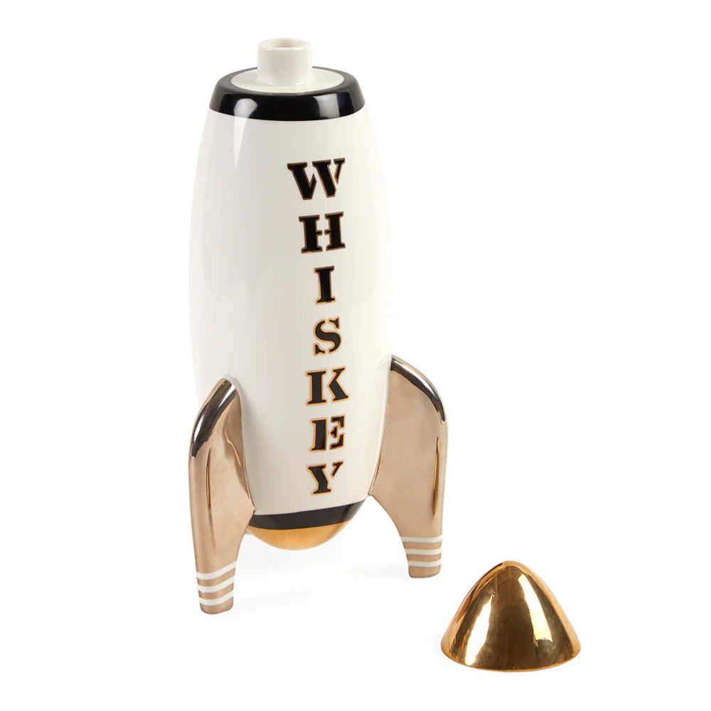 Carafe en porcelaine blanche rocket Whiskey - Jonathan Adler