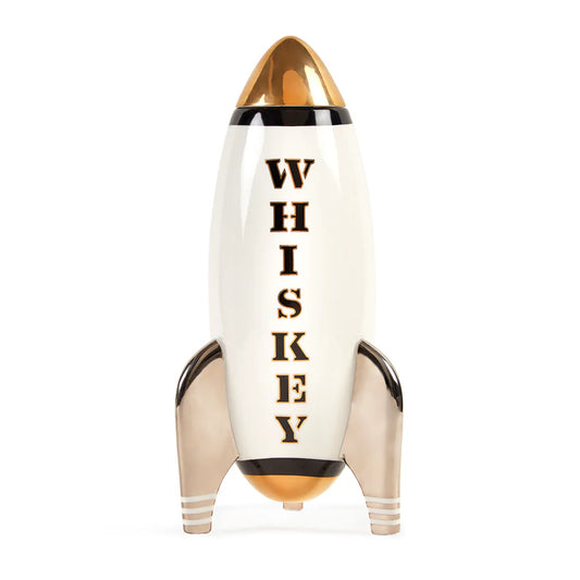 Carafe en porcelaine blanche rocket Whiskey - Jonathan Adler