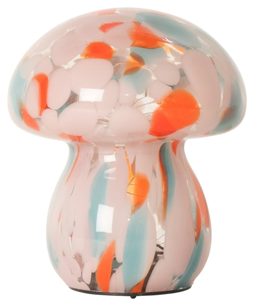 Petite Lampe Champignon collection Chips Mushy - Orange/Blanc/bleu - Au Maison