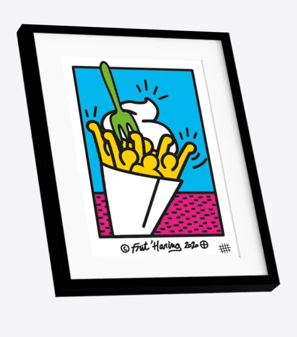 Frites Haring - Illustration A3 - Meuh concept store