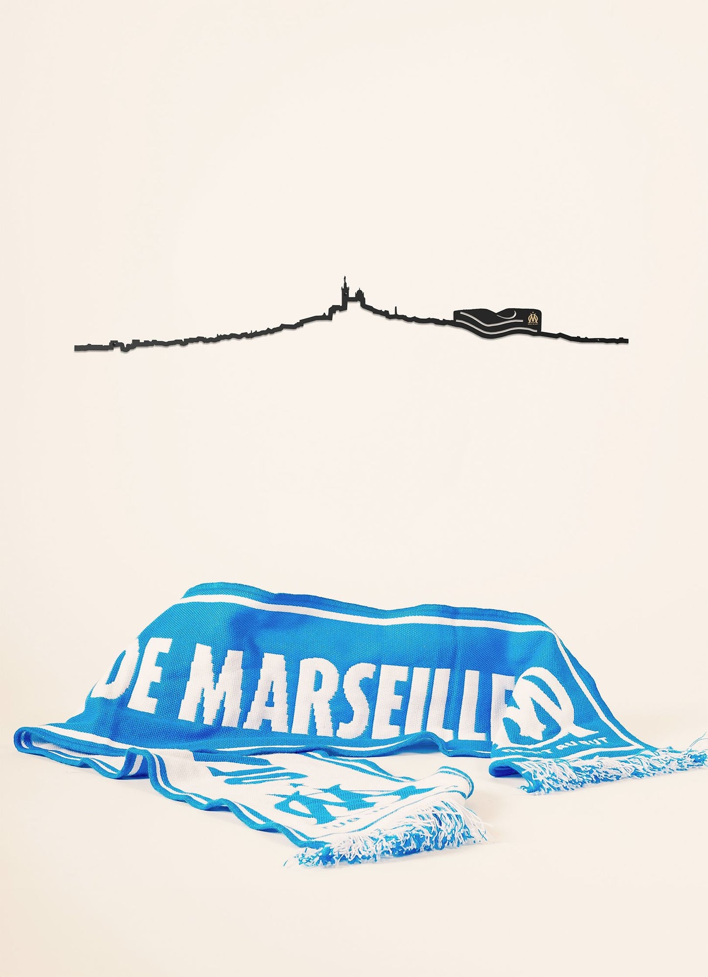 Olympique de Marseille - Noir 50cm - The Line