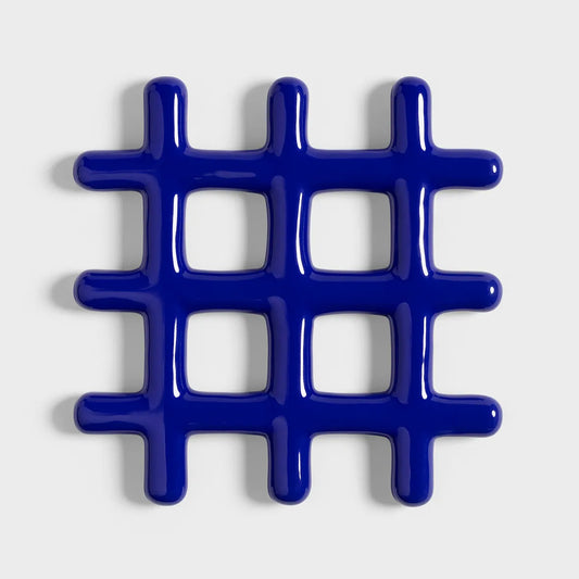 &Klevering - Dessous de plat Trivet Grid Blue