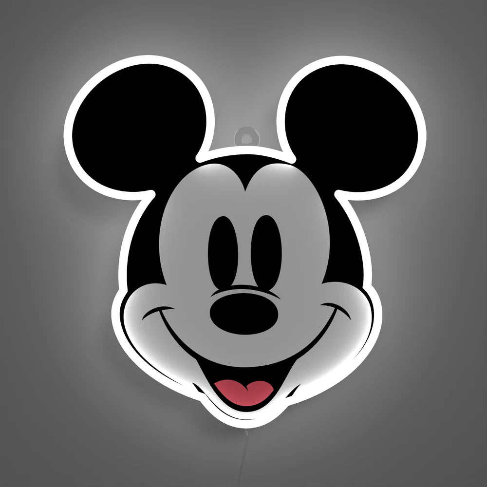 Mickey Printed Face - Néon LED - Yellow Pop