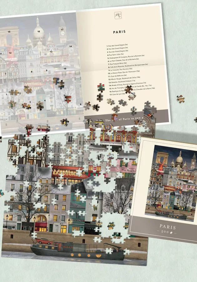 Paris Noël - Puzzle 500 pièces Martin Schwartz