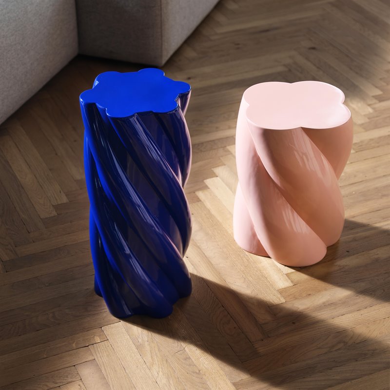 Marshmallow Pillar Bleu - Table d'Appoint