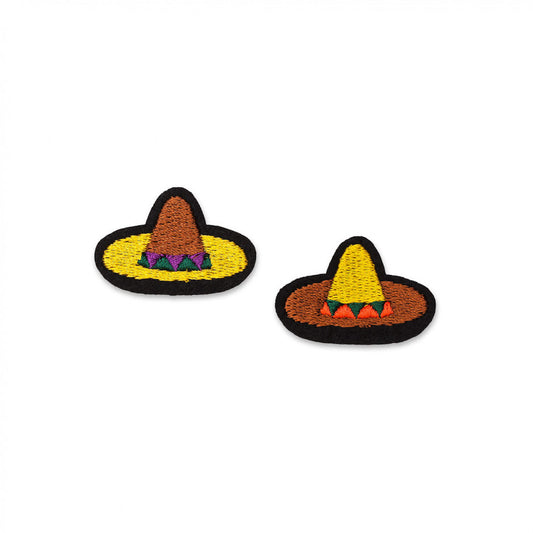 Mini Sombreros -set de 2 écussons brodés - Macon et Lesquoy