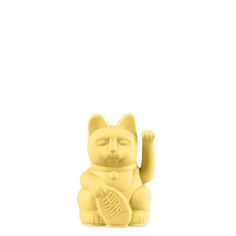 Mini Maneki Neko Jaune - Chat Porte-Bonheur